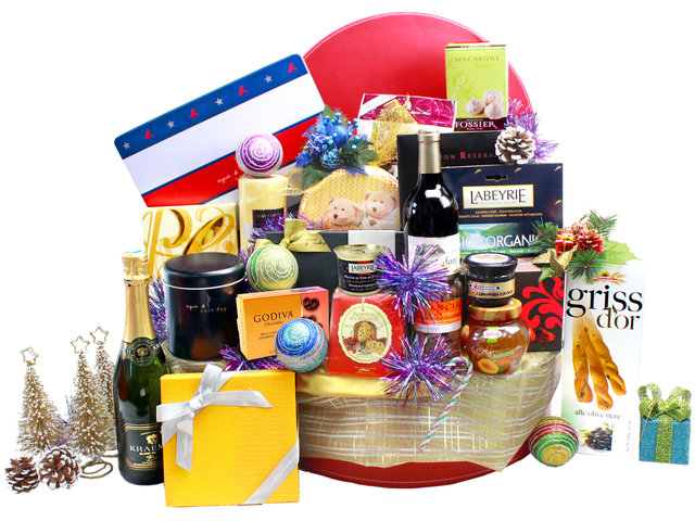 Christmas Gift Hamper - Christmas Luxury Wine And Pastry Gift Hamper N17 - L104856 Photo