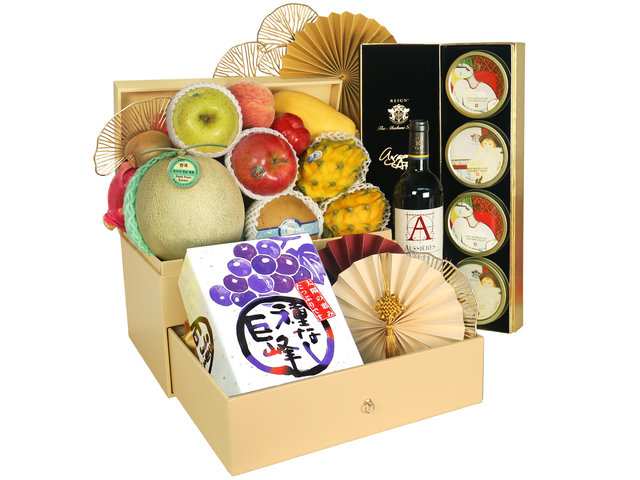 Mid-Autumn Gift Hamper - Mid Autumn Reign Mooncake Luxury Fruit Hamper MR05 - 2MR0719A6 Photo