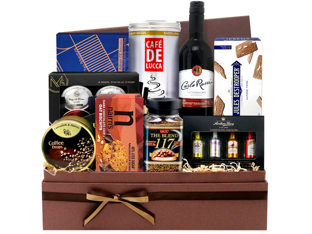 Wine n Food Hamper - Fancy Wine And Snack Gift Hamper FH22 - L76600318 Photo