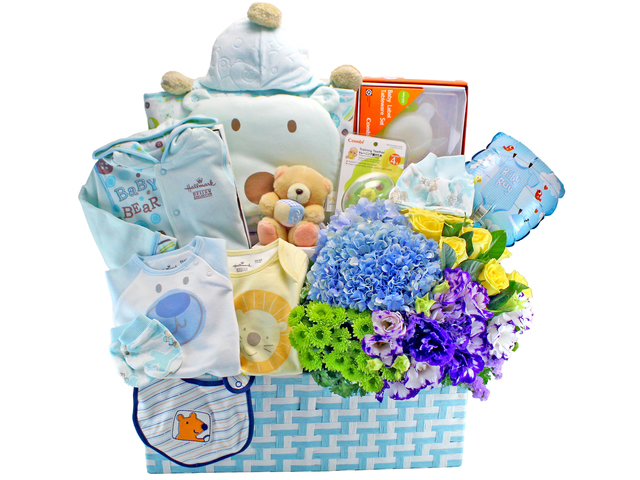 New Born Baby Gift - Hallmark Baby Deluxe Hamper 03 - L117084 Photo