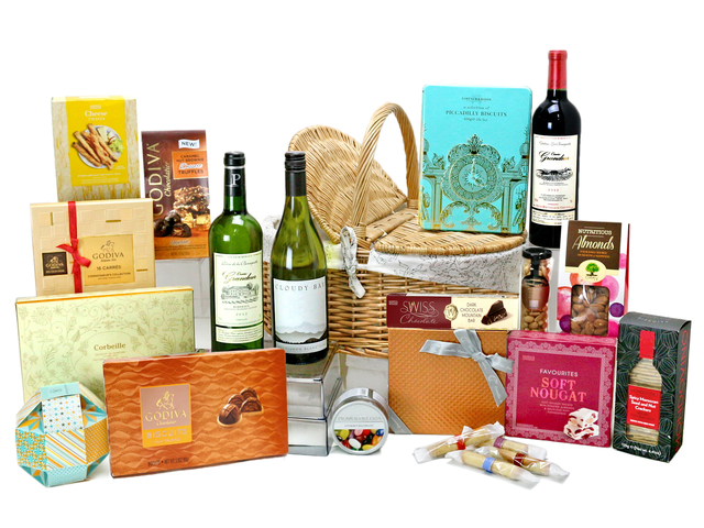 Wine n Food Hamper - Picnic Gift Hamper G33 - L76603951b Photo